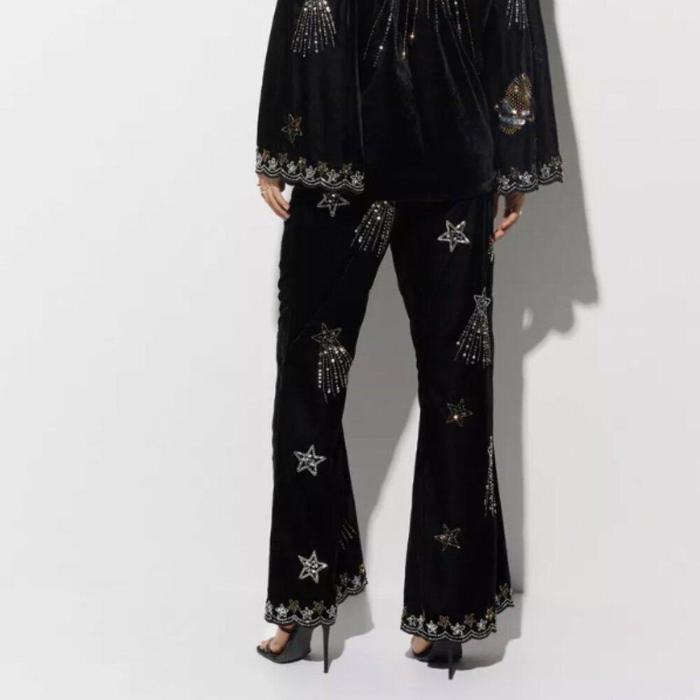Nasty Gal Premium Velvet Flare Pant